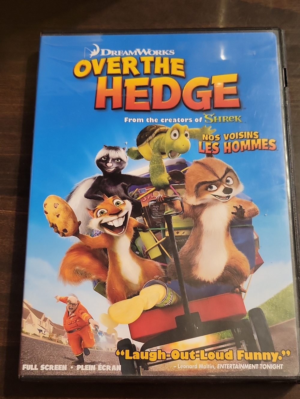 DreamWorks Over the Hedge DVD - Blue, Orange, Yellow, Green, Brown